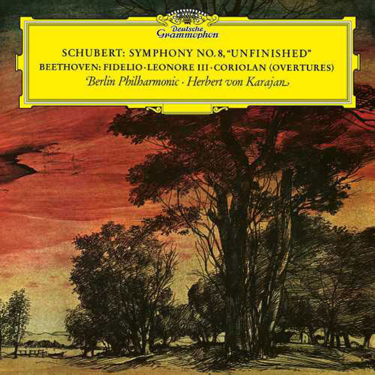 Herbert von Karajan Schubert, Beethoven Symphony No. 8 & Overtures 180g LP