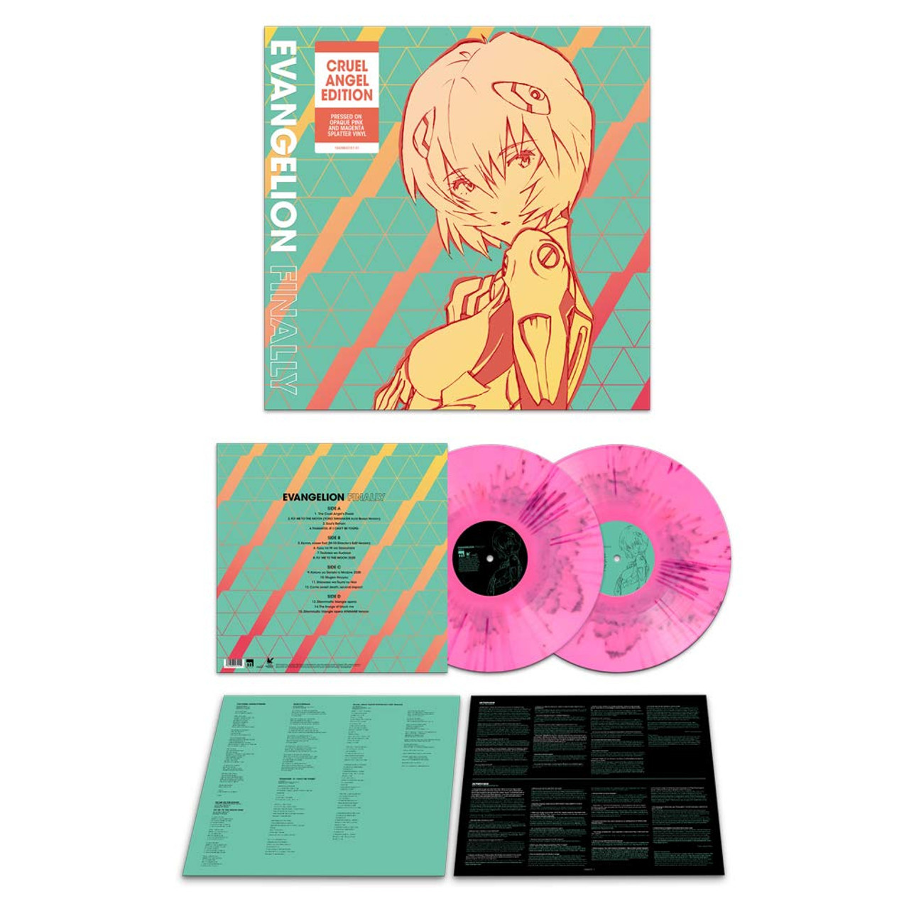 Evangelion Finally Soundtrack 2LP (Opaque Pink & Magenta Splatter