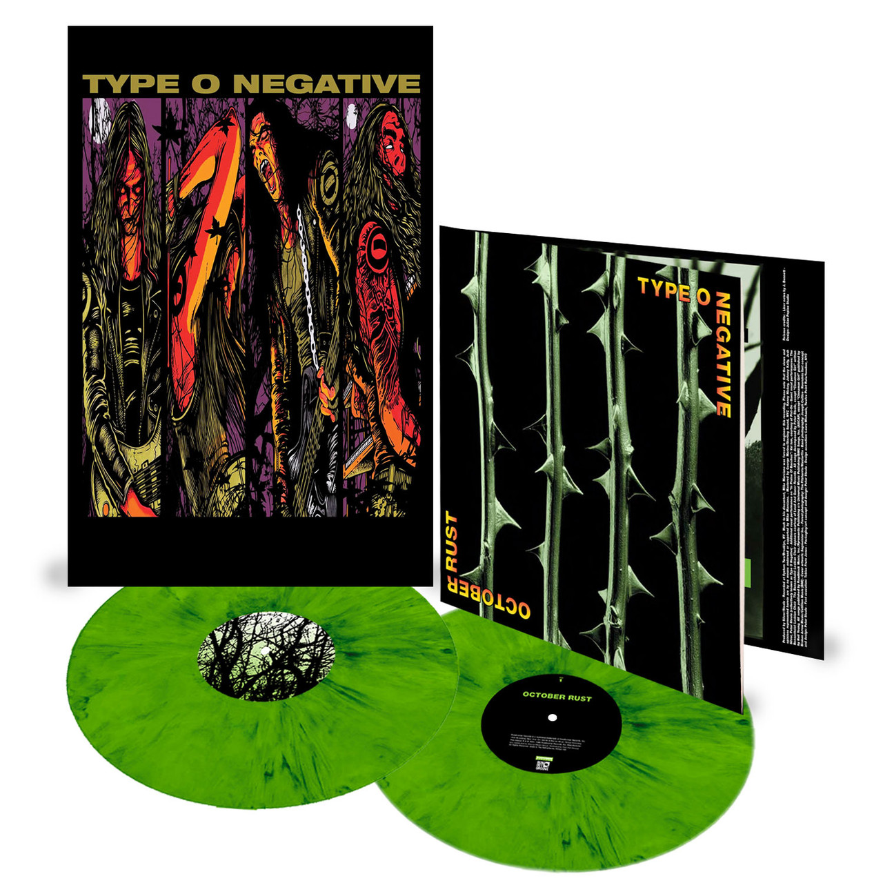 Type O Negative October Rust 2LP (Green & Black Mixed Vinyl)