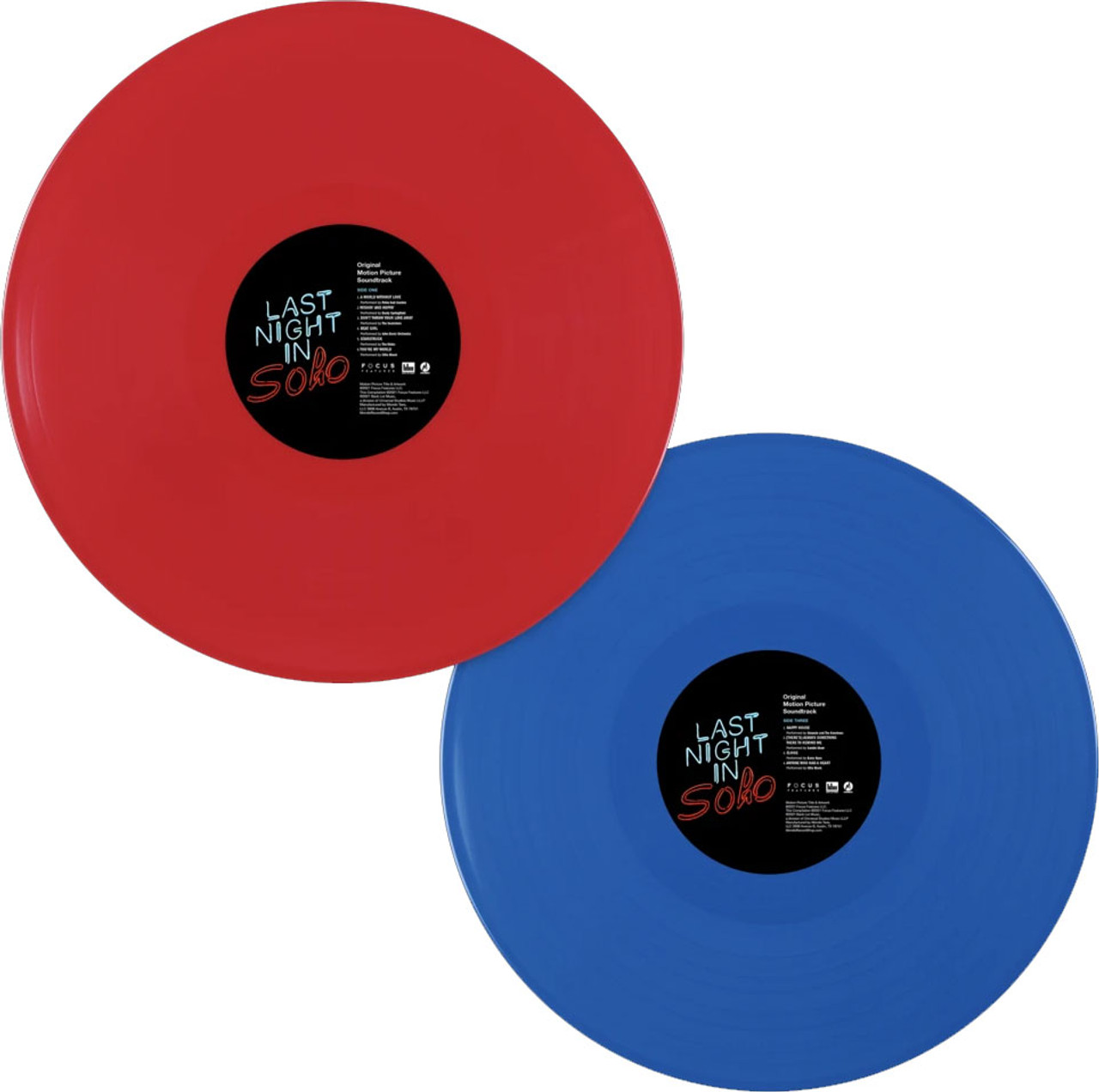 Last Night In Soho Soundtrack 180g 2LP (Red & Blue Vinyl)