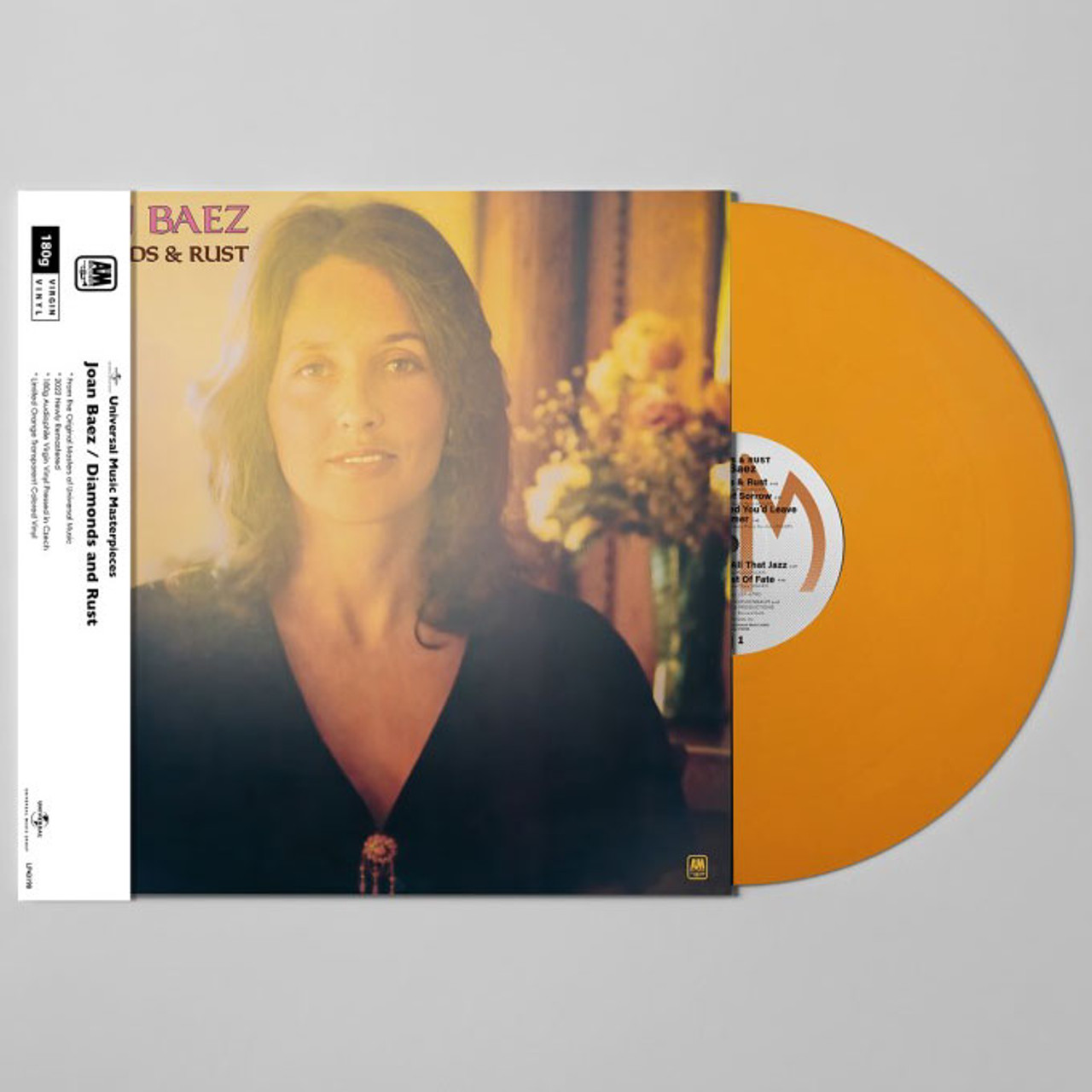 Joan Baez Diamonds u0026 Rust 180g Import LP (Transparent Yellow Vinyl)