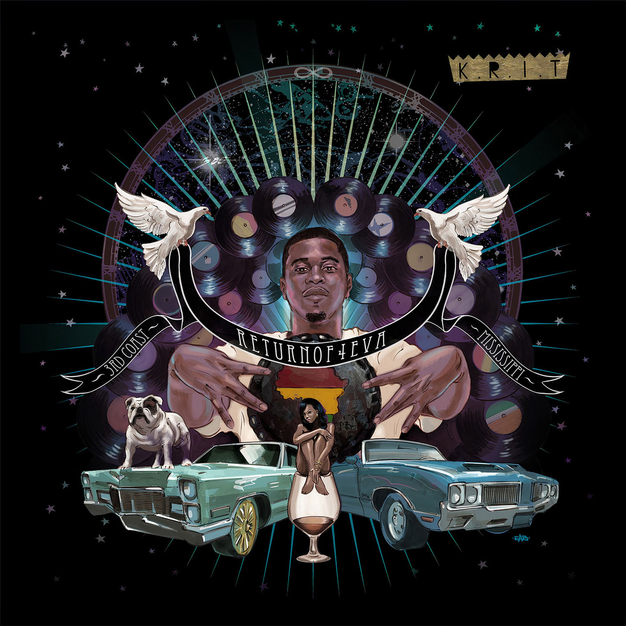 米LP Big K.R.I.T. Return Of 4eva 538721300 Multi Alumni Studios /00260 Big K.R.I.T. Return of 4Eva 2LP