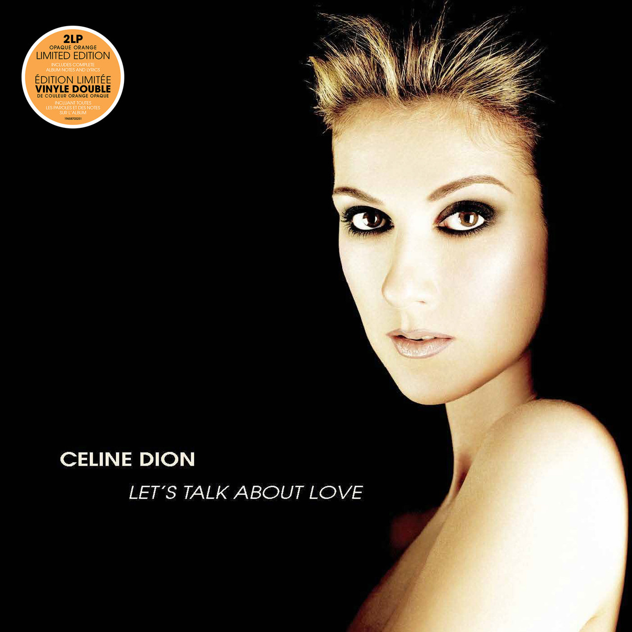 Celine Dion Let's Talk About Love レコード 2 Celine Dion Let's Talk About Love 2LP (Orange Vinyl)