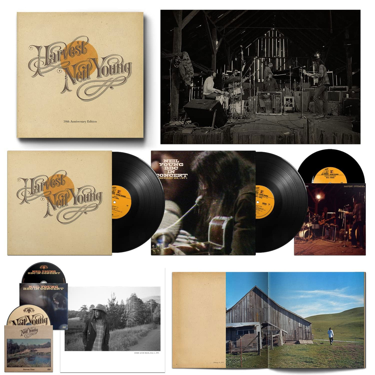 Neil Young Harvest (50th Anniversary Edition) 2LP, 45rpm 7