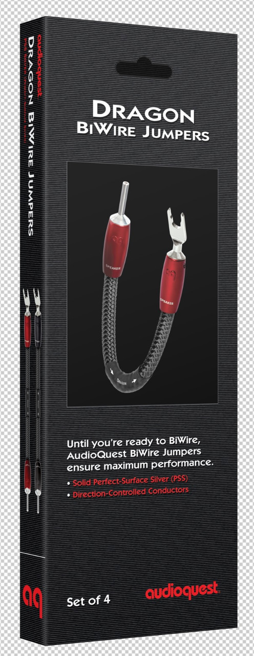 ケーブル・シールド audioquest Biwire Jumpers Silver (PSS) AudioQuest PSC BiWire Jumpers - 1 x Bare Wire > 1 x Bare