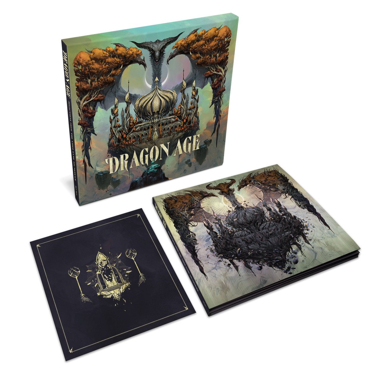 Inon Zur & Trevor Morris Dragon Age: Selections from the Video Game  Soundtrack 4LP Box Set (Clear Vinyl)