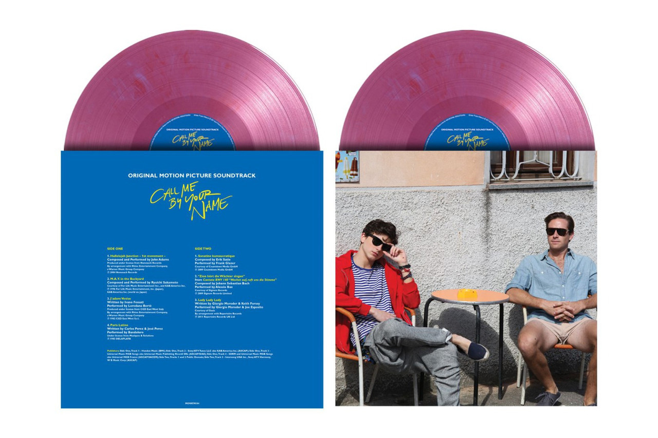 Call Me By Your Name Soundtrack Numbered Limited Edition 180g Import 2LP  (Velvet Purple Vinyl)