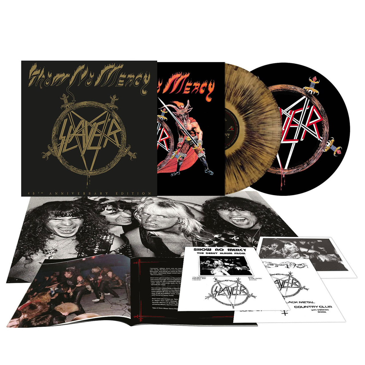 【US盤】LP SLAYER／SHOW NO MERCY／MBR1013 試聴済 Slayer Show No Mercy (40th Anniversary Edition) LP Box Set (Gold