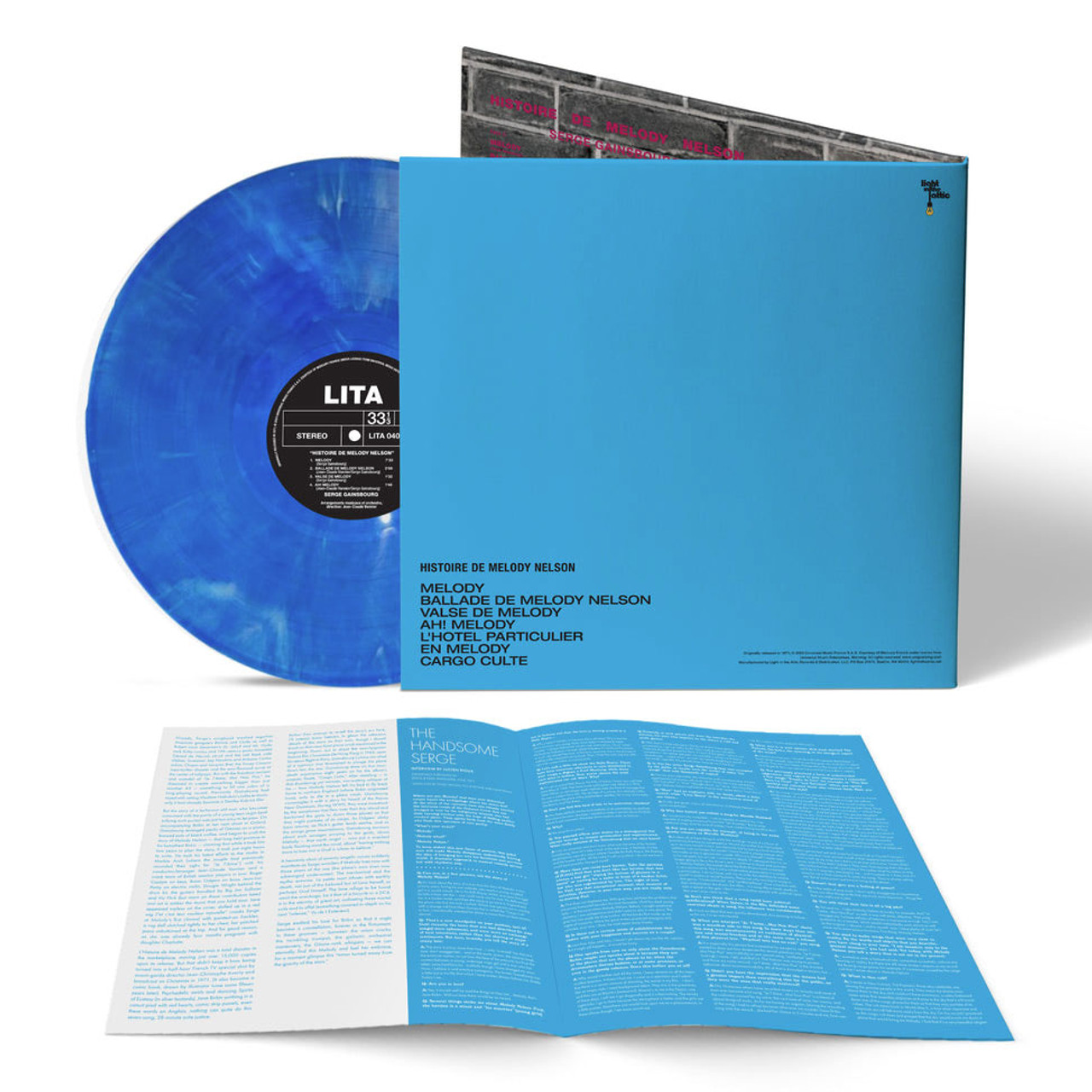 Serge Gainsbourg Histoire de Melody Nelson LP (Transparent Blue & White  Vinyl)