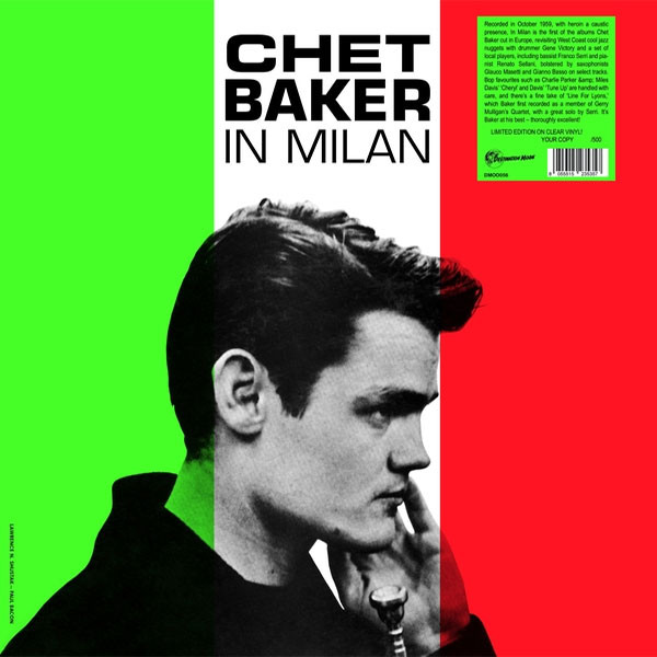 Chet Baker In Milan Hand-Numbered Limited Edition Import LP (Clear
