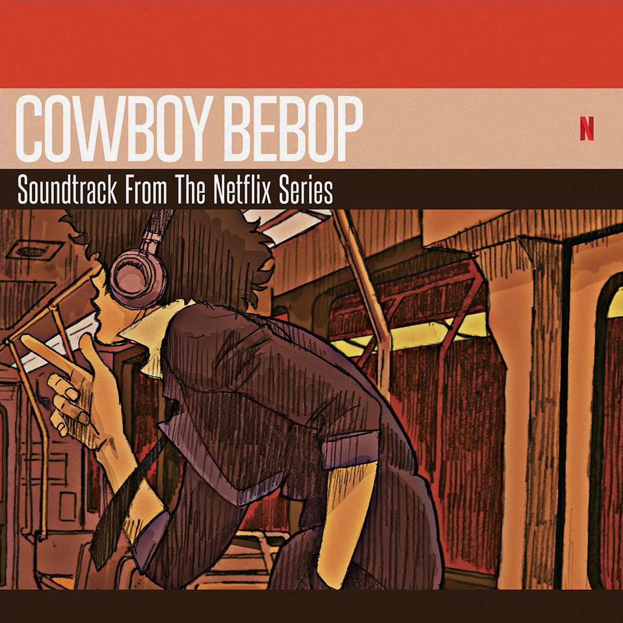 SEATBELTS Cowboy Bebop Soundtrack From The Netflix Series 2LP (Translucent  Orange & Red Marble Vinyl)