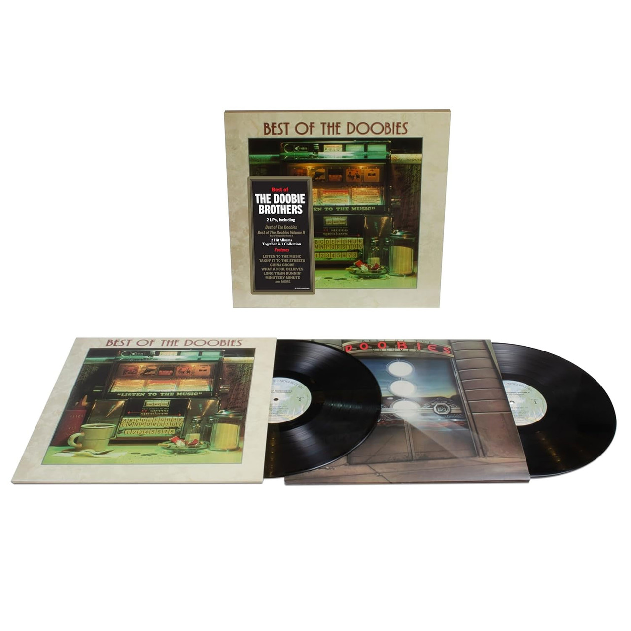 ドゥービー・ブラザーズ BEST DOOBIES LP P-6540W y183 The Doobie Brothers Best of the Doobies: Volumes I & II 2LP