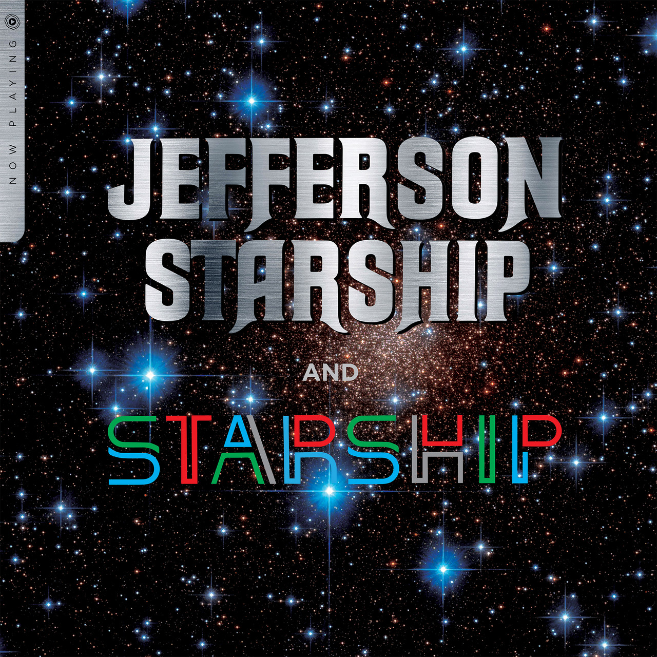 Jefferson Starship and Starship Now Playing LP (Transparent Cobalt