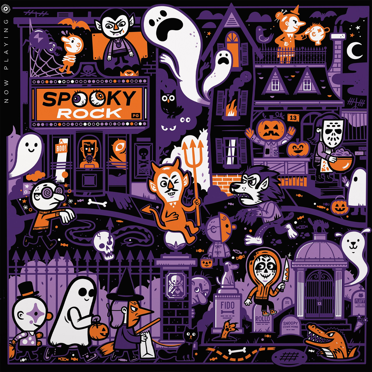 Now Playing: Spooky Rock LP (Orange Vinyl)