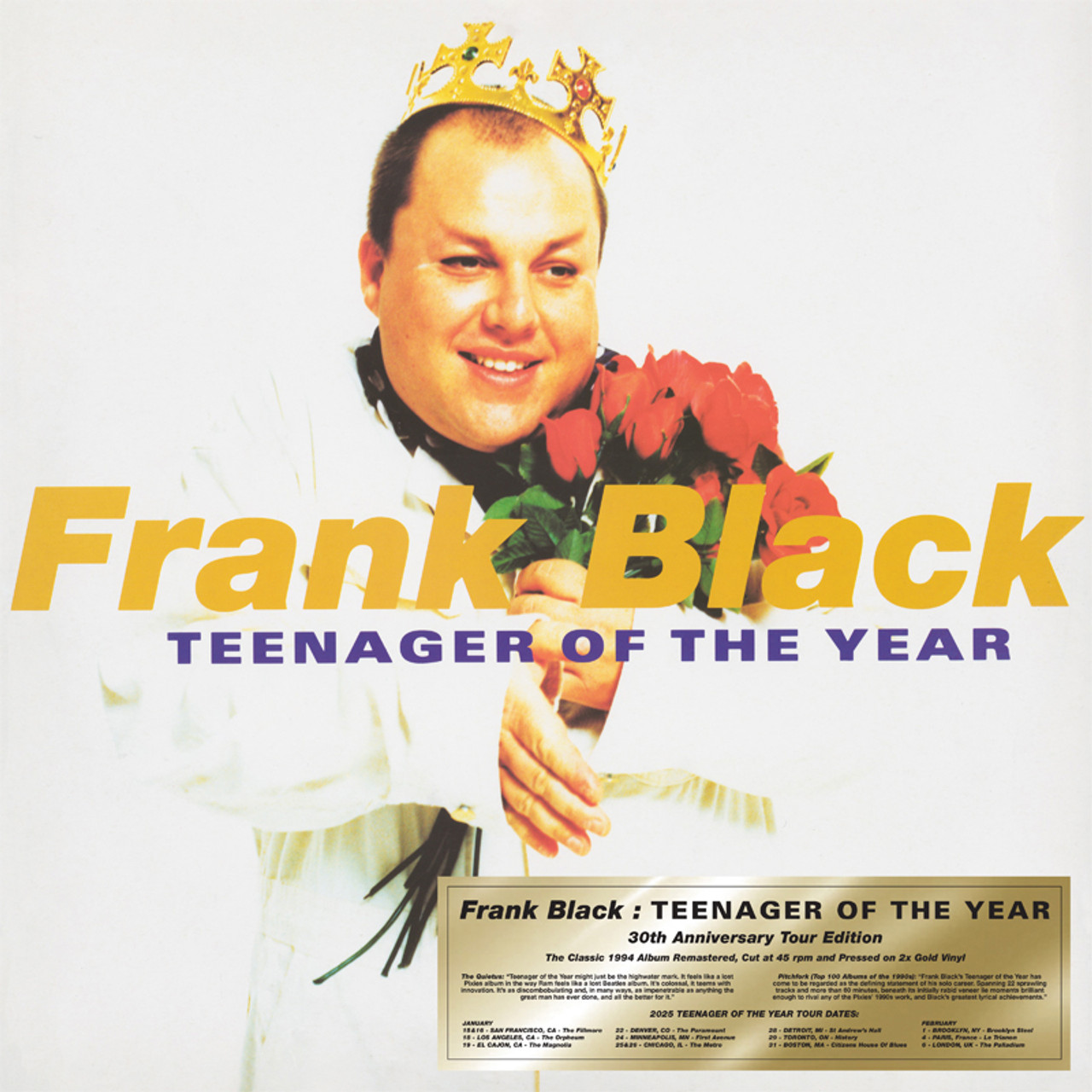2LP Frank Black Teenager Of The Year (Gold Vinyl, 30th Anniversary  4AD0761LP 4AD 未開封 /00520 Frank Black Teenager of the Year (30th Anniversary Tour