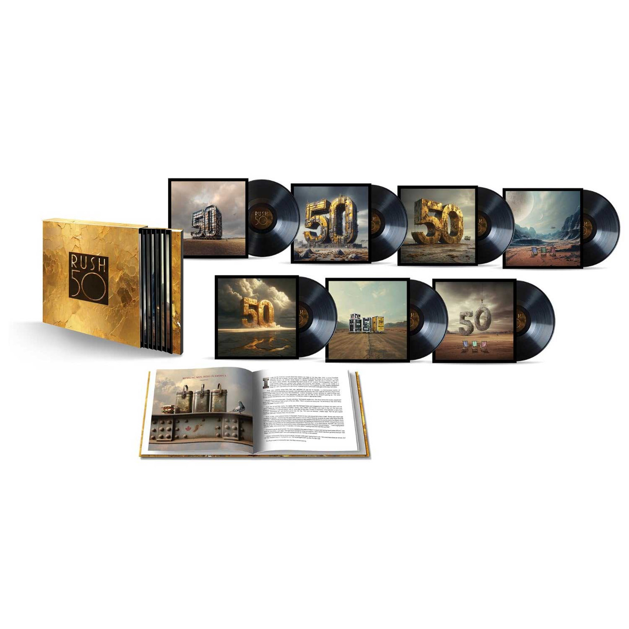 Rush 50 (Deluxe) 180g 7LP & Book Box Set