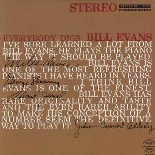 Bill Evans Everybody Digs Bill Evan 180g 45rpm 2LP