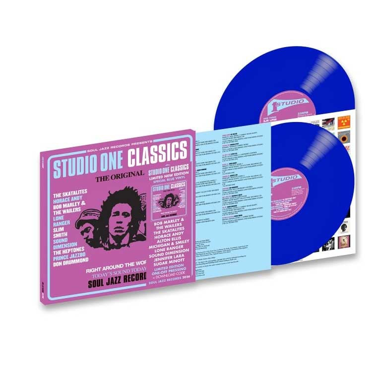 Soul Jazz Records Presents: Studio One Classics 2LP (Blue Vinyl)