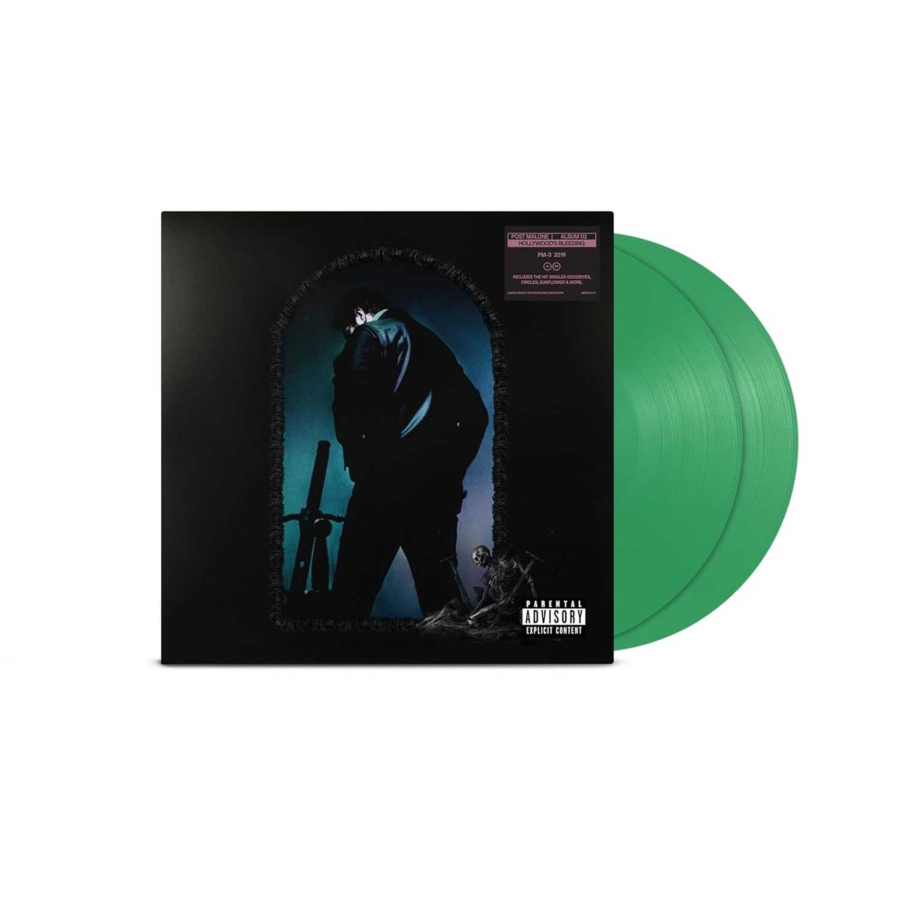 Post Malone Hollywood's Bleeding 2LP (Transparent Green Vinyl)
