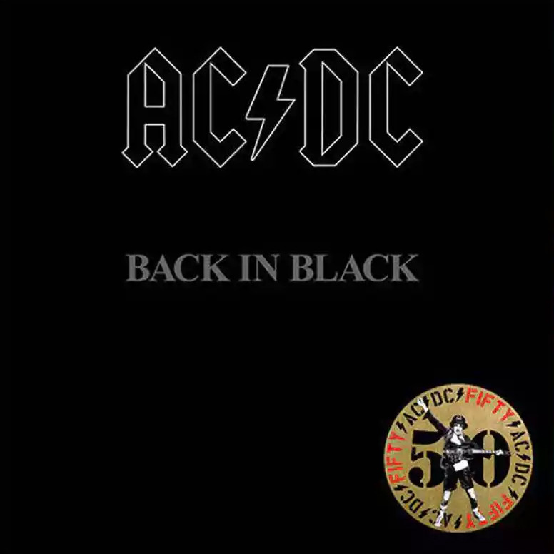 AC/DC Back in Black Import LP (Gold Vinyl)