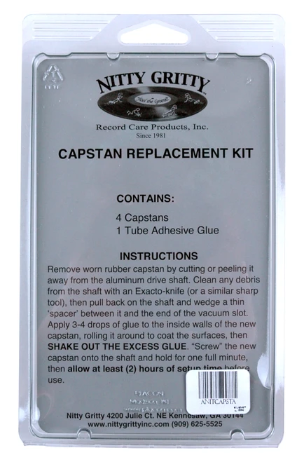 Nitty Gritty Capstan Replacement Kit (4 Capstans & Glue) 2