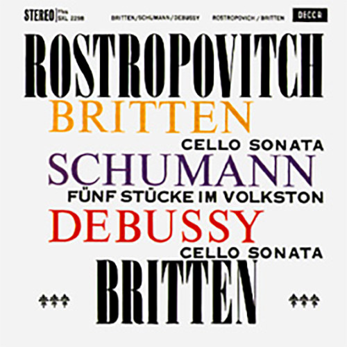 Britten Sonata In C For Cello And Piano 180g LP 1
