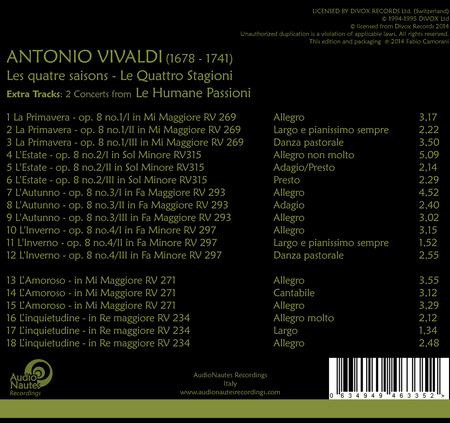 Vivaldi Le Quattro Stagioni (The Four Seasons) Gold CD 2