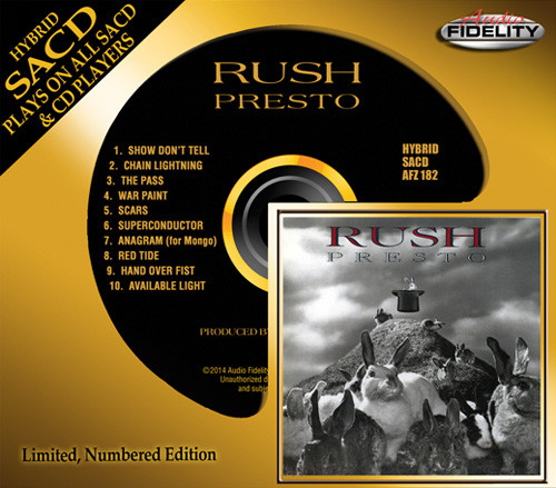 Rush Presto Numbered Limited Edition Hybrid Stereo SACD 1