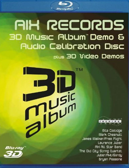AIX Records 3D Music Album Demo & Audio Calibration Disc 3D Blu-Ray