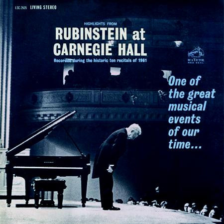 Arthur Rubinstein Highlights From Rubinstein at Carnegie Hall  200g LP 1