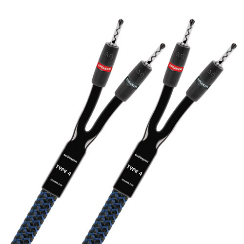 AudioQuest Type 4 Speaker Cables (8 Feet, Banana Termination)