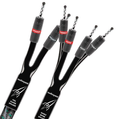 AudioQuest Rocket 88 Speaker Cables (8 Feet, Banana Termination) 1
