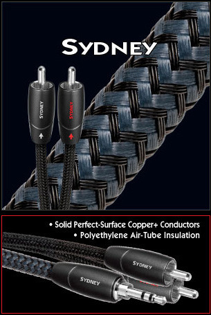 AudioQuest Sydney 2.0M Pair RCA Interconnect Cable 1