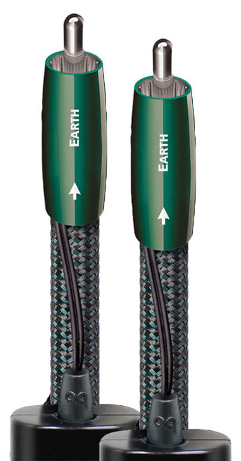 AudioQuest Earth 2.0M Pair RCA Interconnect Cable 1