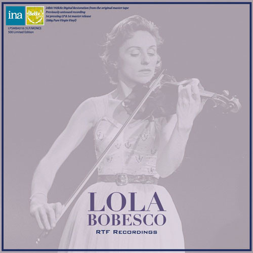 Lola Bobesco RTF Recordings 180g Japanese Import LP (Mono) 1