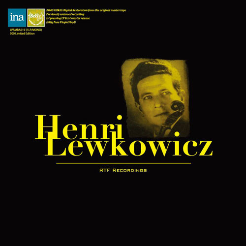 Henri Lewkowicz RTF Recordings 180g Japanese Import LP (Mono) 1