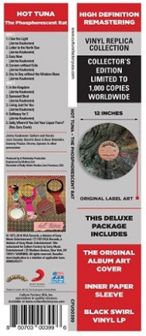 Hot Tuna The Phosphorescent Rat LP (Black Swirl Vinyl) 2