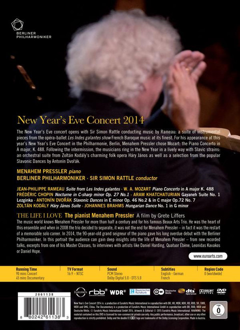 Simon Rattle New Year's Eve Concert 2014 Blu-Ray Disc 2