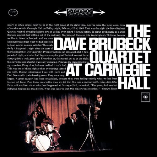 The Dave Brubeck Quartet At Carnegie Hall 180g 2LP 1