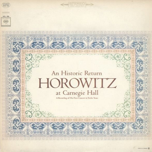 Vladimir Horowitz Horowitz At Carnegie Hall 180g 2LP 1
