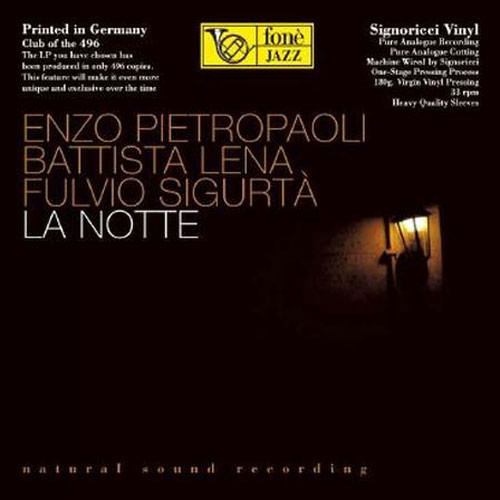 Enzo Pietropaoli, Battista Lena & Fulvio Sigurta La Notte 180g LP 1