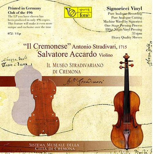 Salvatore Accardo & Laura Manzini Stradivari: II Cremonese 180g LP 1