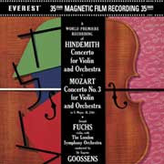 Mozart & Hindemith Violin Concertos 24/96 DVD & 24/192 DVD-A & CD 1