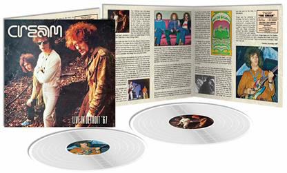 Cream Live In Detroit '67 Hand-Numbered Limited Edition 180g Import 2LP (White Vinyl) 2