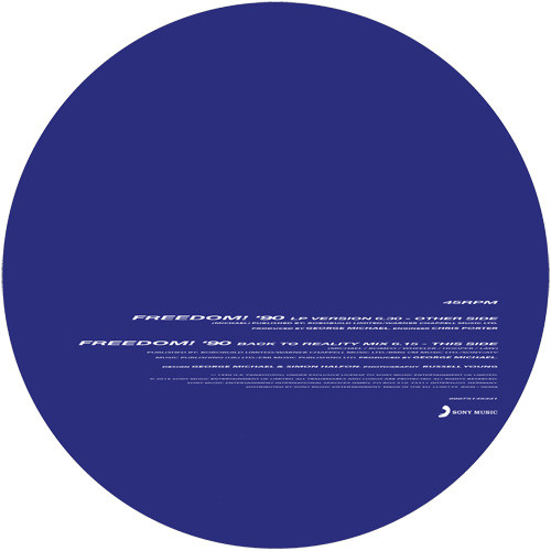 George Michael Freedom '90  45rpm 12" Vinyl Picture Disc 2
