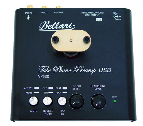 Bellari VP530 Tube Phono Stage with USB & Analog Outputs (Black) 2