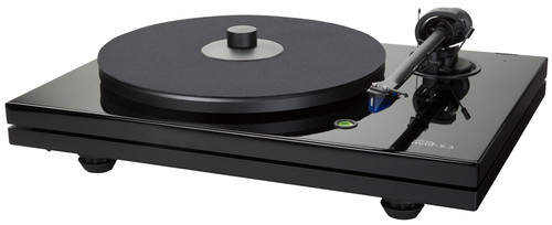 Music Hall MMF-5.3 Turntable with Ortofon 2M Blue MM Cartridge 5.5mV (Black) 1