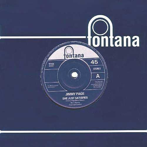 Jimmy Page She Just Satisfies 45rpm 7" Vinyl (Mono) 1