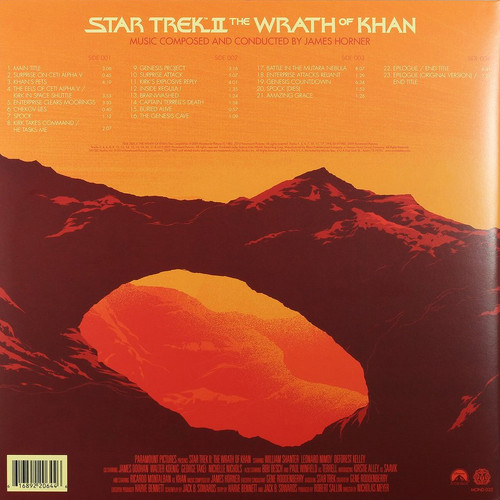 James Horner Star Trek II: The Wrath of Khan Soundtrack 50th Anniversary Edition 180g 2LP 4