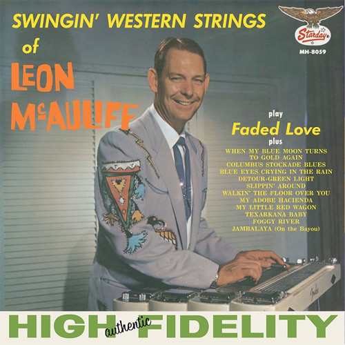 Leon McAuliff Swingin' Western Strings Of Leon McAuliff LP (Mono) (Blue Vinyl)